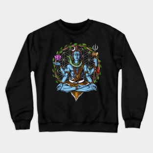 Hindu Shiva Meditation Crewneck Sweatshirt